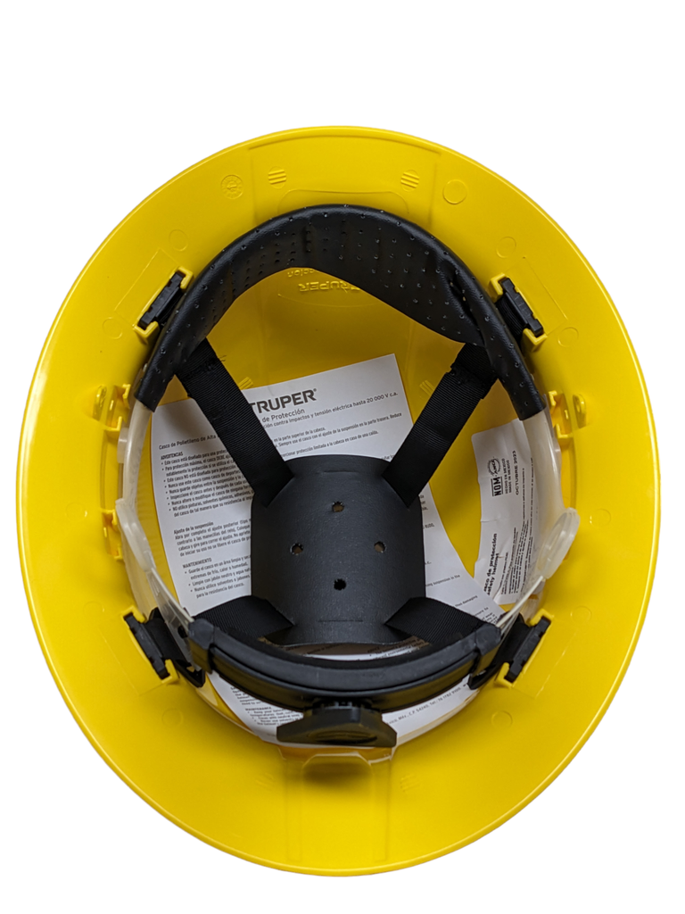CASCO DE SEG. ALA  ANCHA,  AMARILLO, TRUPER CAS-AX (CLASE "E") 