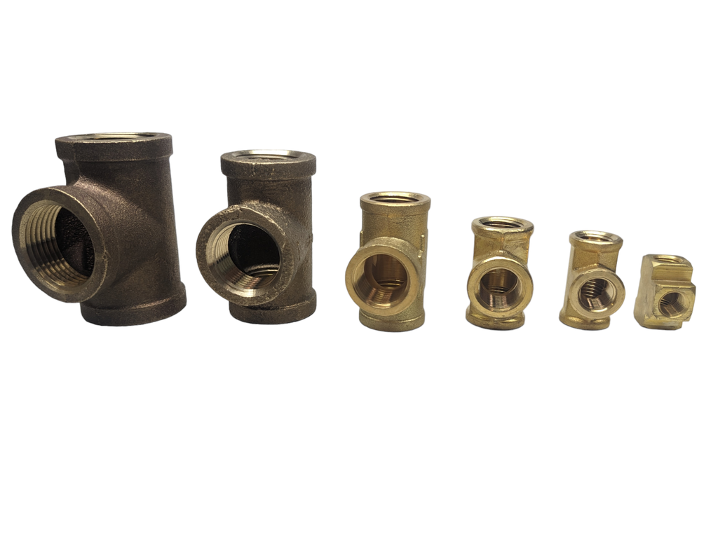 TEE BRONCE   1/2" NPT (Plomeria)