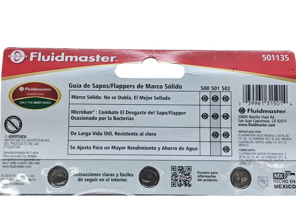 KORKIS C/CADENA FLUIDMASTER 501