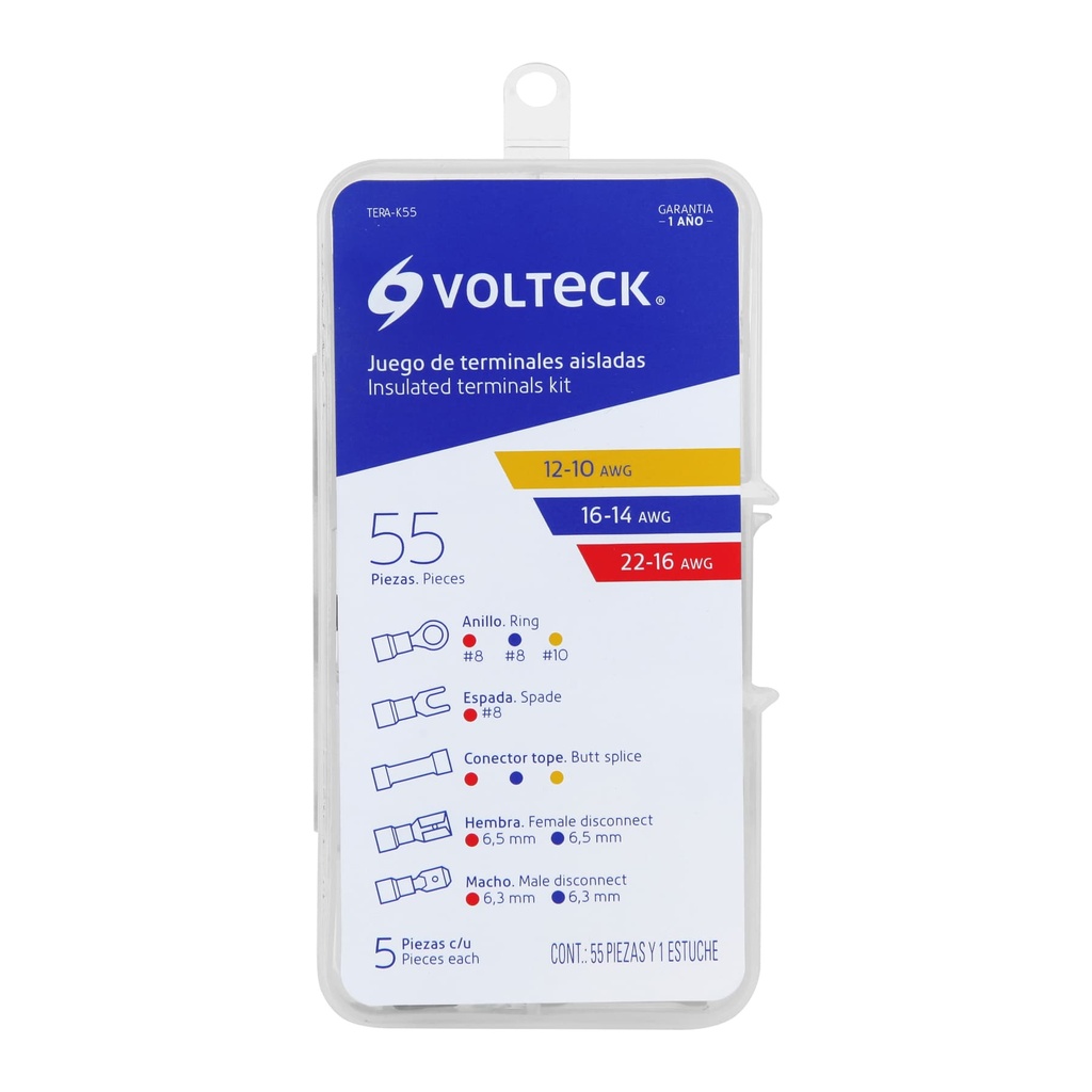 TERMINALES P/CABLE VOLTECK SET 55pzs
