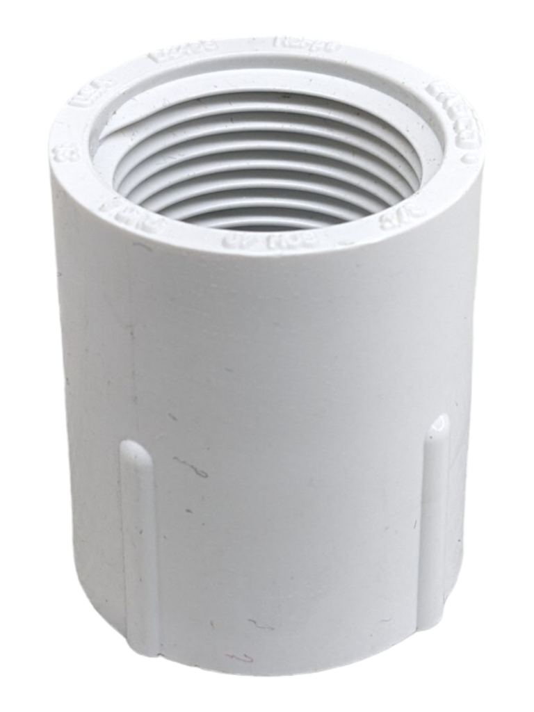 A. PVC C-40 HEMBRA   1/2" X   3/4" LISA BCO.