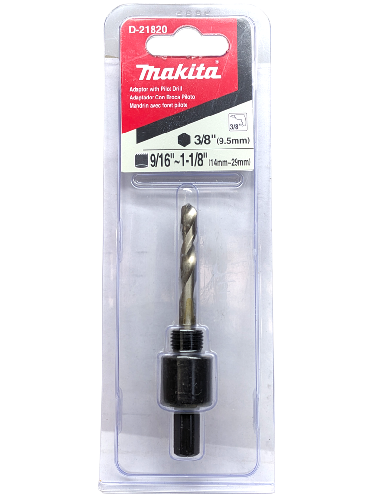ADAPTADOR P/BROCA SIERRA 3/8" MAKITA (9/16"-1-1/8")