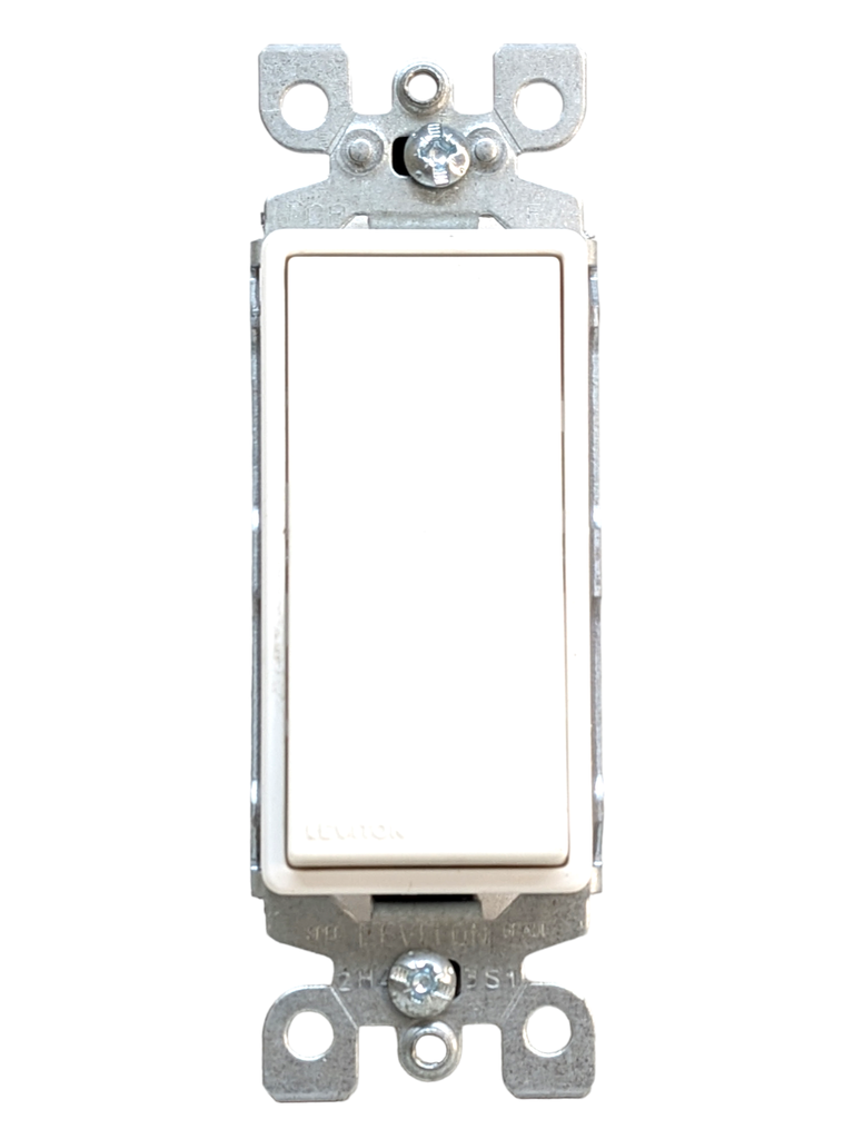 APAGADOR DECORA    SENC BCO. LEVITON 15A 120/277V #5601-2W