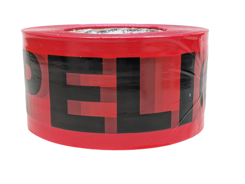 BANDA  SEÑALAMIENTO "PELIGRO" ROJO Pieza 305mt TRUPER
