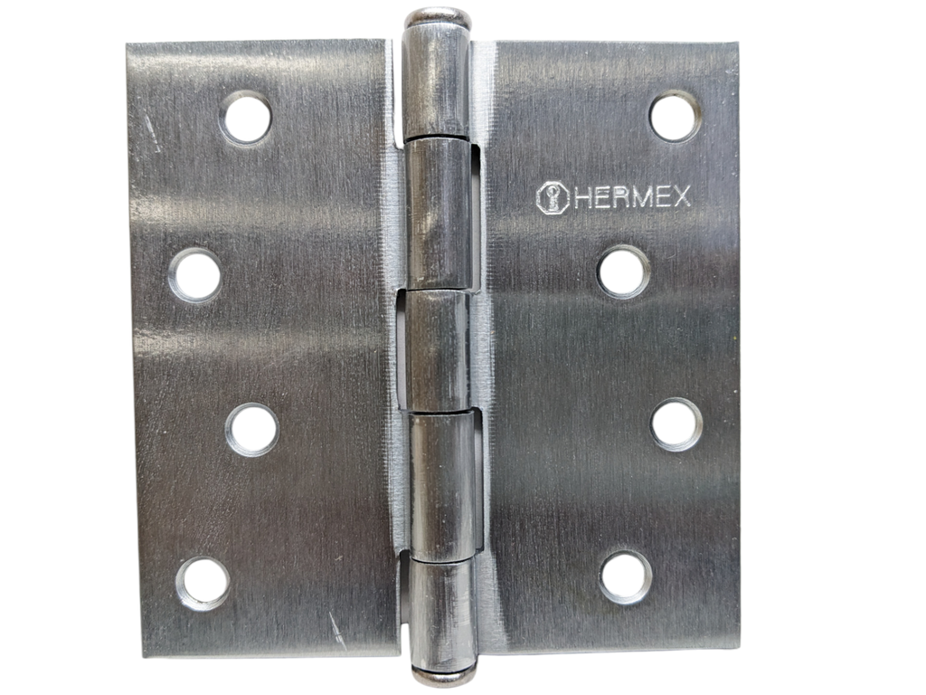 BISAGRA LIBRO 4" SATIN CAB/PLANA (ESPESOR 2.5mm) HERMEX BC-403P