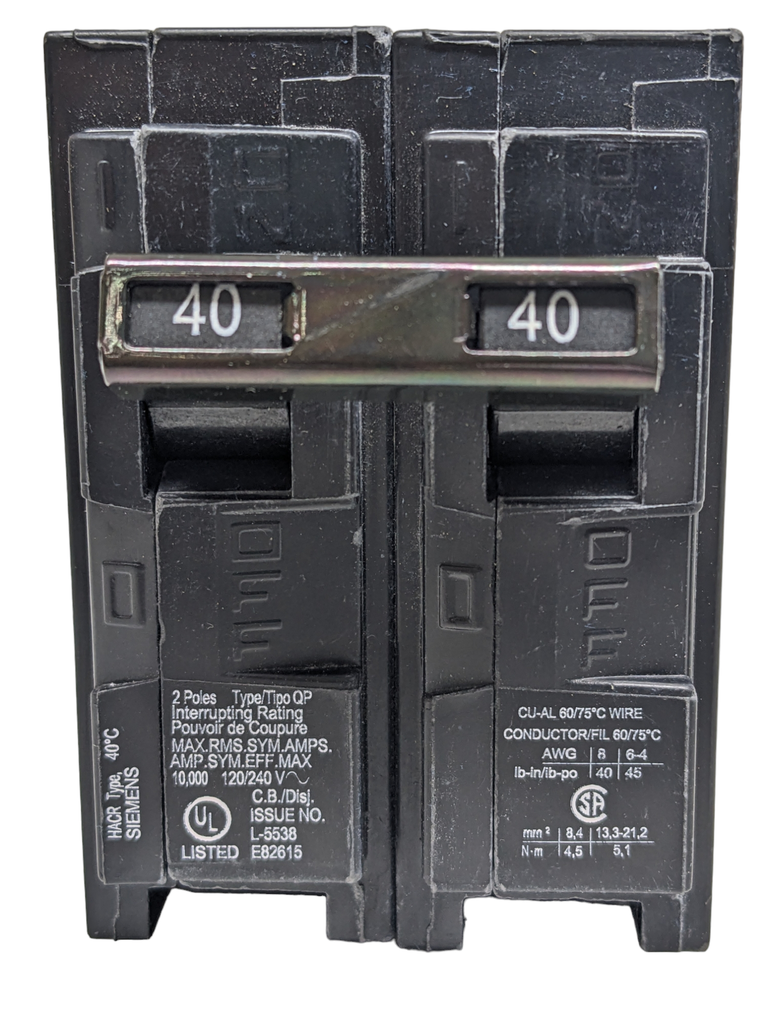 BREAKER QP 2 X  40A 240V SIEMENS