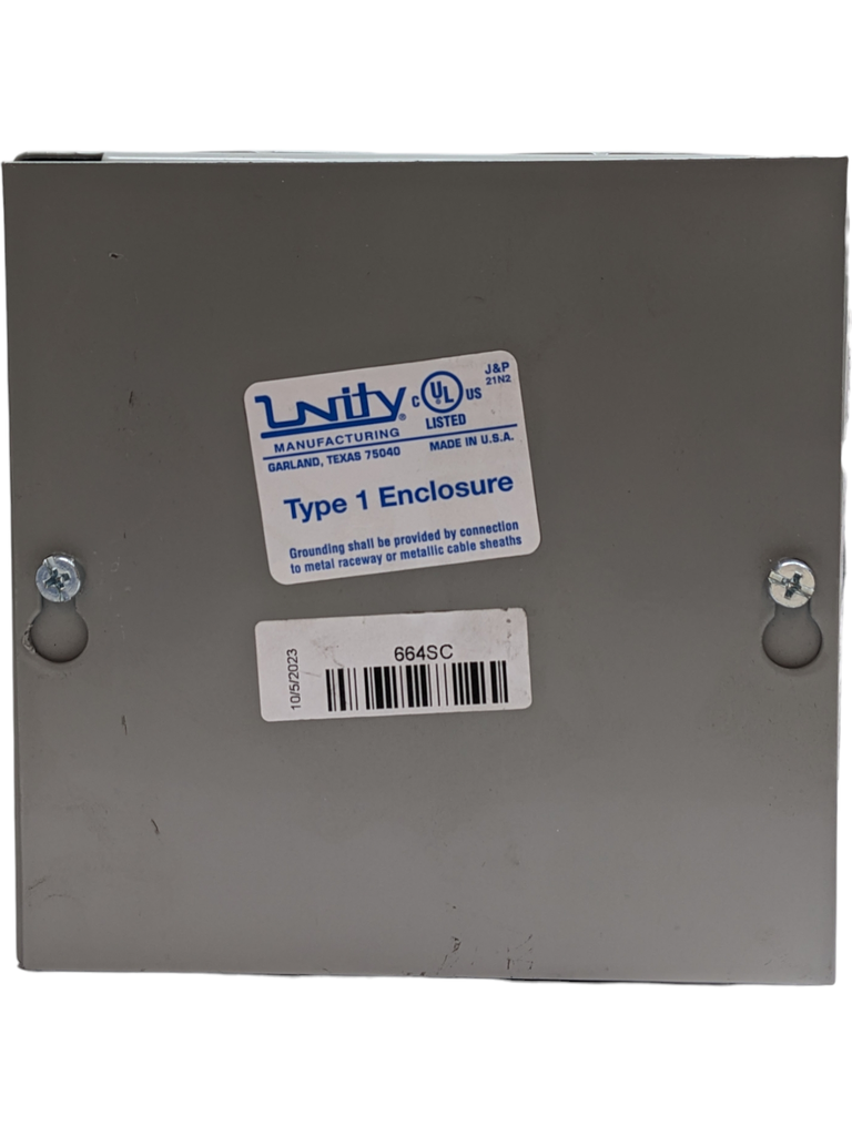 CAJA REGISTRO  6" X 6" X  4" N-1 UNITY