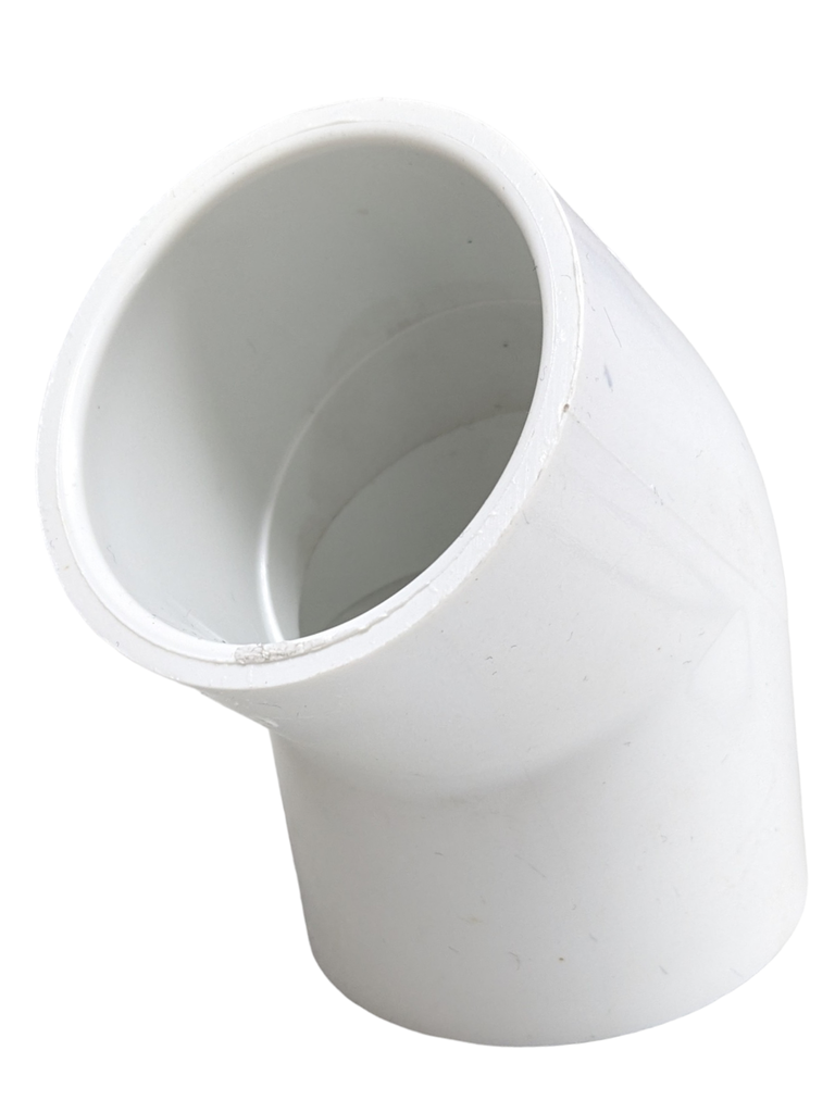 CODO PVC C-40 45° X  1-1/2" BCO.