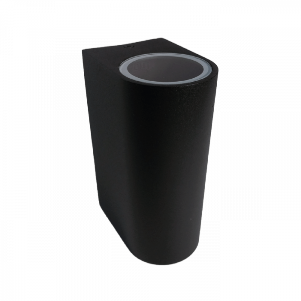 LAMPARA ARBOTANTE TIPO CILINDRO DOBLE P/GU10 NEGRO TISHMAN