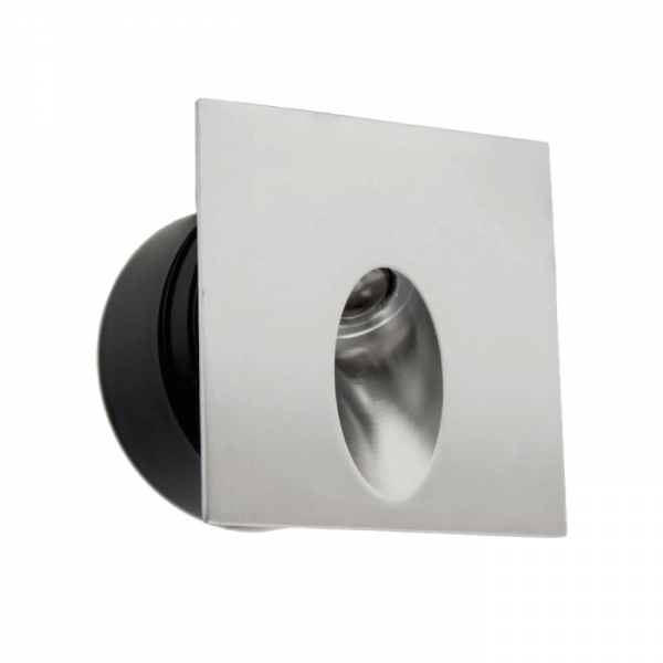 LAMPARA LED P/EMP. CUADRADA  80mm 3W=160lm 30K GRIS TISHMAN CORVUS C