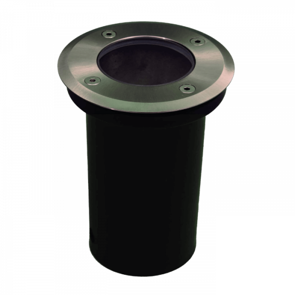 LAMPARA P/PISO REDONDO 92MM A.INOX. P/GU10 TISHMAN
