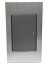 TAPA ARMADA C/1 APAGADOR ESCALERA, GRIS-ALUMINIO, VALO 