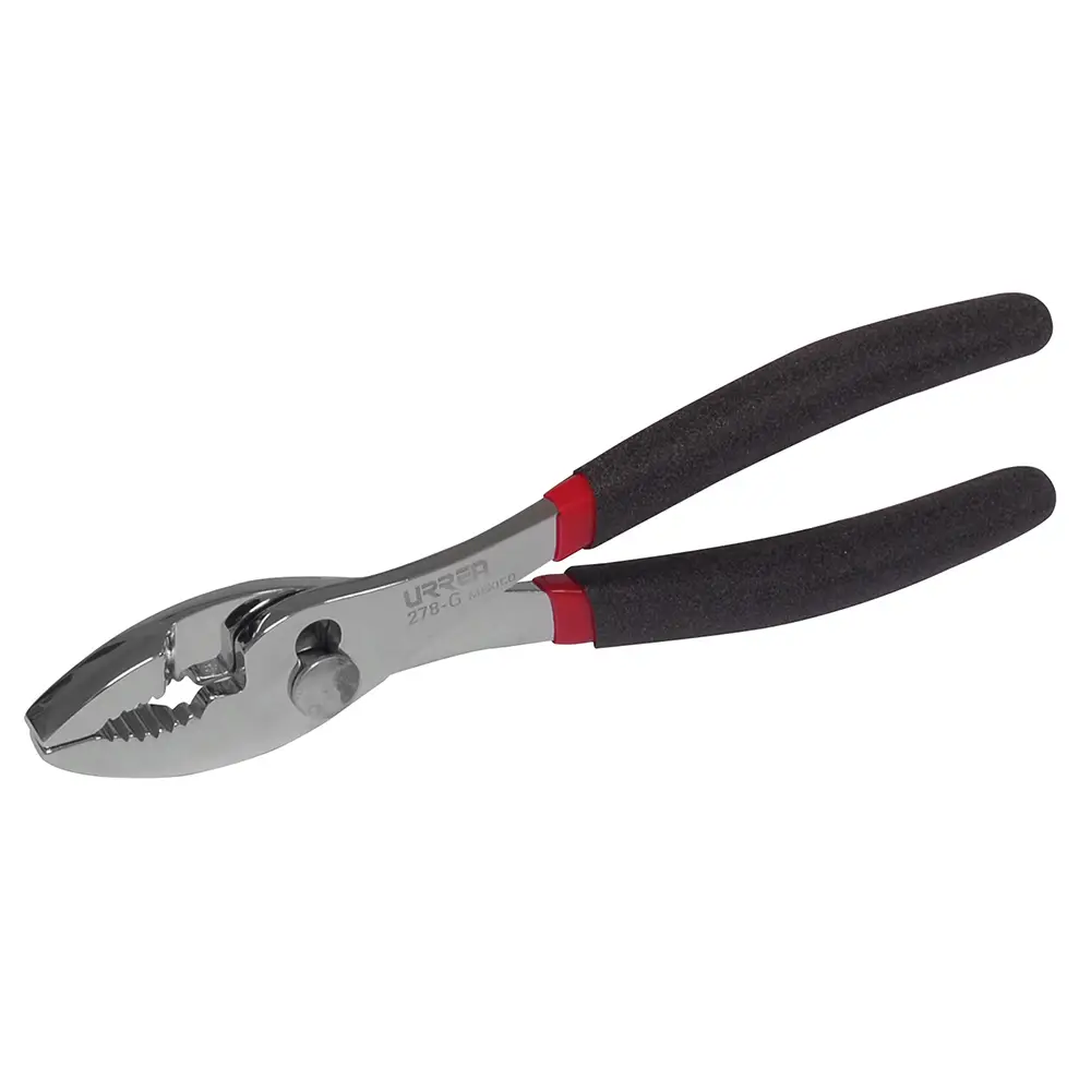 Pinza para mecánico mango rubber grip de 8" Urrea