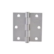 BISAGRA CUADRADA PERNO SUELTO DE ACERO NÍQUEL SATINADO 4" X 4" LOCK