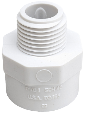 A. PVC C-40 MACHO   1/2" X   3/4" LISO BCO.