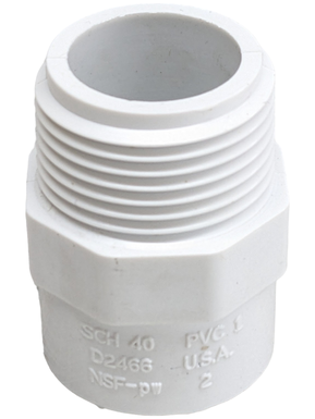 A. PVC C-40 MACHO   3/4" X   1/2" LISO BCO.