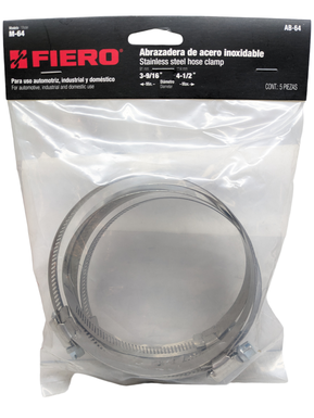 ABRAZADERA S/F 1/2" # 64 (3-9/16" a 4-1/2")