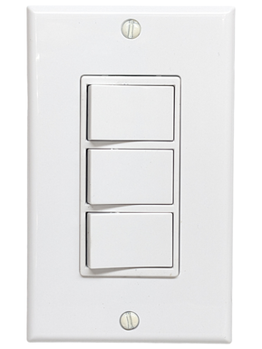 APAGADOR DECORA TRIPLE BCO. VOLTECK 15A 120V C/TAPA