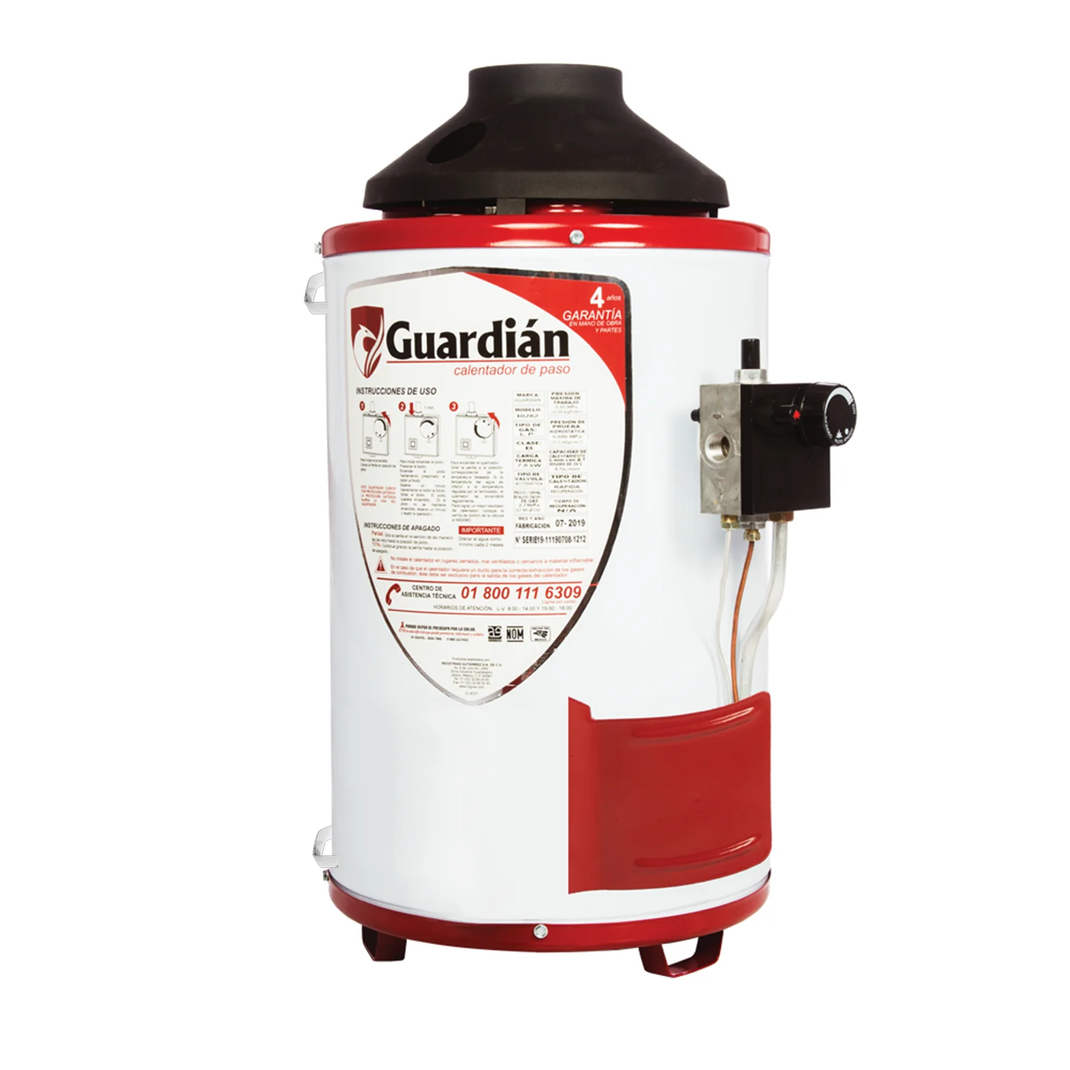 BOILER DE PASO 4.5 LT A/RECUPERACION GUARDIAN
