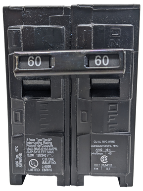 BREAKER QP 2 X  60A 240V SIEMENS 