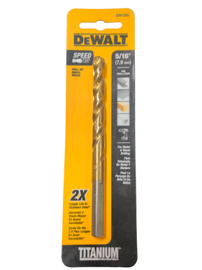 BROCA P/METAL TITANIO ( 9.52mm) 3/8" DEWALT