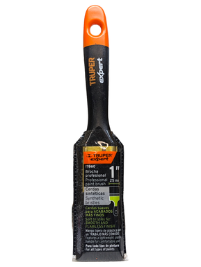 BROCHA 1" TRUPER expert PROFESIONAL CERDA SUAVE MGO. PLASTICO