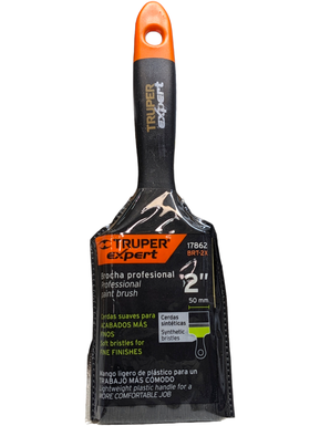BROCHA 2" TRUPER expert PROFESIONAL CERDA SUAVE MGO. PLASTICO