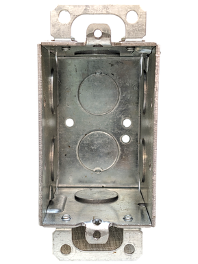 CAJA MET. 2 X 4 ARMABLE P/BLOCK KO 1/2"  T/USA 