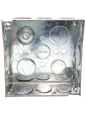 CAJA MET. 4 X 4  KO  1/2" y 3/4"
