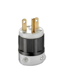 CLAVIJA  NEMA  6-15, 15A 250V NEGRA LEVITON 