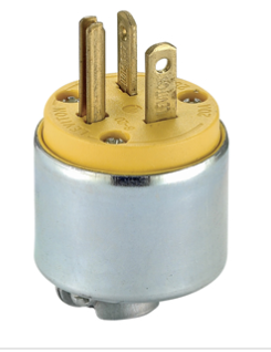 CLAVIJA  NEMA  6-20, 20A 250V BLINDADA LEVITON 