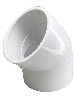CODO PVC C-40 45° X  4" BCO.