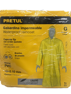 IMPERMEABLE T/GABARDINA "L"PRETUL  IMPER-L-P  