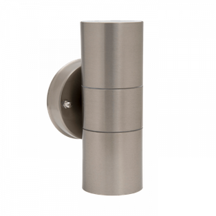 LAMPARA ARBOTANTE DE ACENTO 2 SPOT A.INOX. P/GU10 TISHMAN