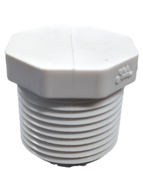 TAPON PVC C-40 MACHO   3/4" BCO.