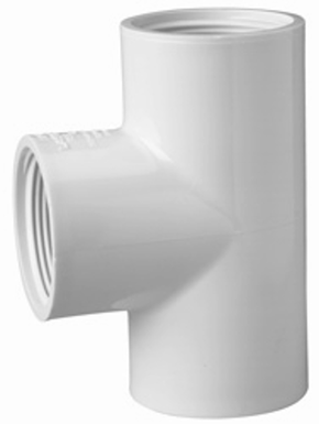 TEE PVC C-40  2-1/2" BCO.
