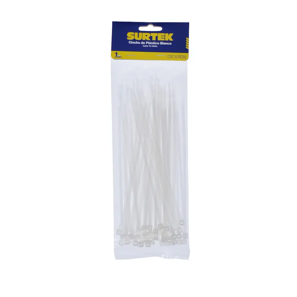 CINTILLO NYLON SURTEK 8" (4.6 x 203mm) C/50pz