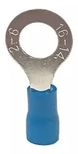 TERM. 16-14 OJO AZUL 1/4" PANDUIT, 100pzs