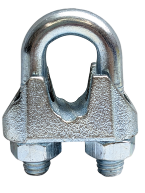Perro de hierro maleable para cable de acero 1/4" Surtek