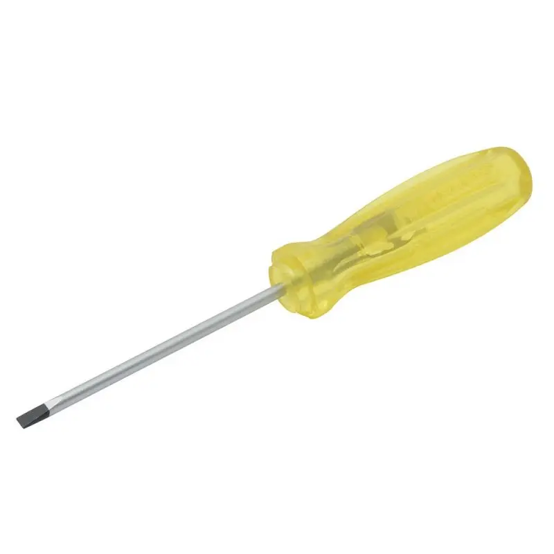 Destornillador con mango ámbar, punta cabinet barra redonda 3/16" x 8" Urrea